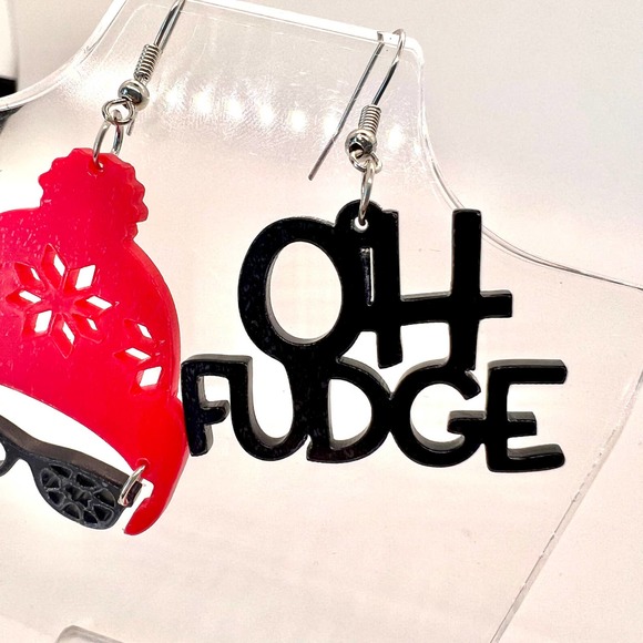 Ralphie Earrings - A Christmas Story Accessories - Oh Fudge Earrings - Christmas - Picture 3 of 10